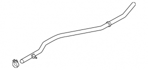 Exhaust line middle part BMW X5 E70 07-13 3.0