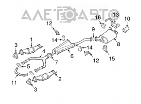 Infiniti FX35 FX45 03-07 Downpipe