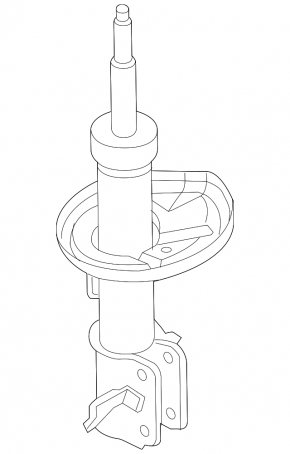 Front left shock absorber Chevrolet Volt 13-15 rest.