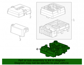 Chevrolet Equinox EV 24-26 Underhood Fuse Box Bracket