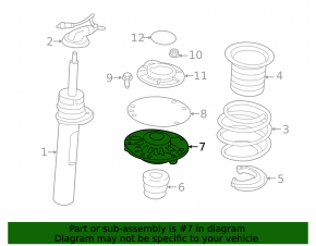 Shock absorber support front left Mini Cooper F56 3d 14-24