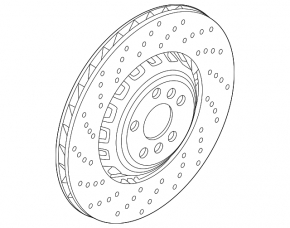 Rear left brake disc BMW X3 G45 24-25 345/24mm