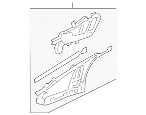 Audi Q7 16-25 chrome interior front left door handle, scratches
