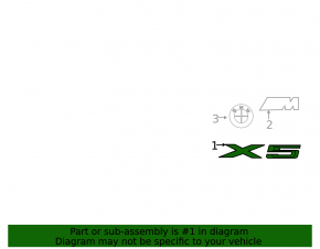 Emblem inscription X5 rear BMW X5 E70 08-13