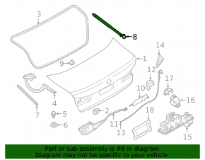 BMW 5 G30 17-23 Electric Trunk Lid Shock Absorber