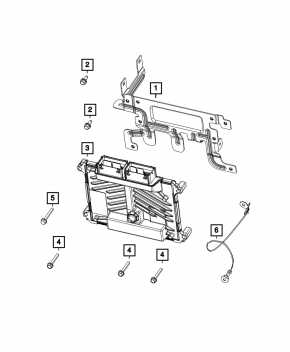 Block ECU engine computer Jeep Cherokee KL 19-21 2.0T EC1