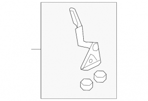 Left hood hinge for Toyota Rav4 2006-2012