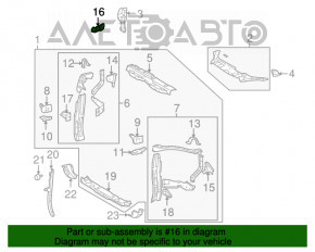 Front Left Fender Bracket Toyota Highlander 08-10