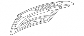 Naked trunk door with glass VW Tiguan 18-24