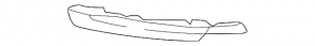 Rear bumper molding left VW Tiguan 19-24 black