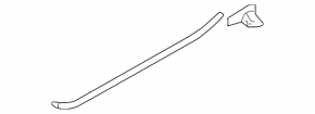 Door seal rear left lower Subaru XV Crosstrek 13-17