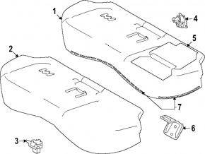 Rear seats, 2nd row, Subaru Forester 25-26