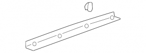 Upper trunk door trim for Toyota Highlander 2008-2013 beige