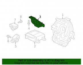 Airbag Sensor Front Left Acura MDX 14-20
