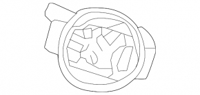 Fuel filler flap housing Infiniti QX30 17-19 broken fastener