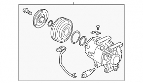 Hyundai Azera 12-17 air conditioning compressor