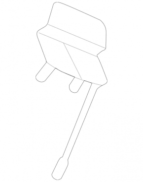 Mercedes GLE 53/63 21-26 rear bumper towing hook cap, upper part, AMG pack, coupe