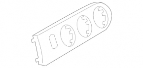 Mercedes A-Class V177 19-22 center dashboard trim, glossy black