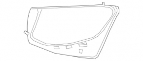 Front left headlight seal for Mercedes GLC 20-22
