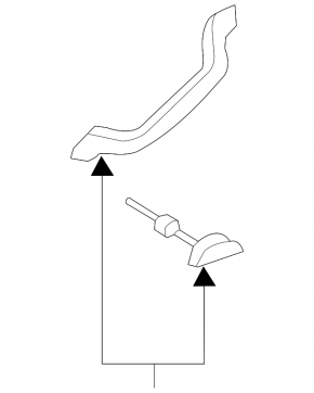 Front right ceiling handle Ford Explorer 11-15 black