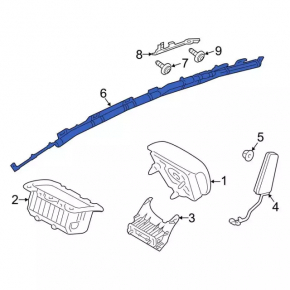 Airbag airbag side curtain right Ford Fiesta 11-17