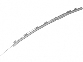 Airbag airbag side curtain right Ford Fiesta 11-17
