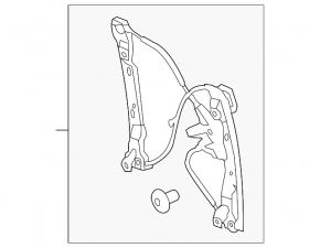 Window lifter with motor front left Ford Focus mk3 11-18 2 pins