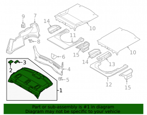 Rear shelf Mazda 6 18-21 type 2