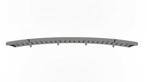 Lower grille front bumper Fiat 500 12-17 without fog lights
