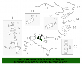 Volvo XC90 16-22 air suspension compressor wiring