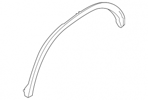 Rear left fender arch trim for BMW X7 G07 19-24
