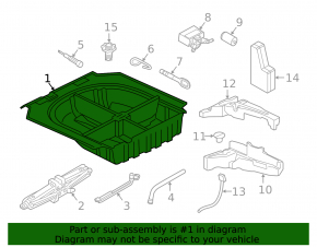 VW Golf 15 trunk tray - for cleaning