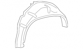 Rear right mudguard VW Tiguan 09-17