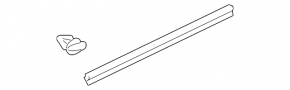 Rear left door seal Lexus Hs250h 10-12 lower