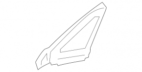 Door glass triangle front left Toyota Rav4 19-