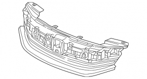 Honda Accord 16-17 radiator grille assembly
