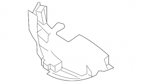 Tank guard left Nissan Rogue 14-20 type 1