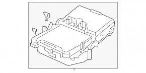 Console center armrest Acura TLX 15-