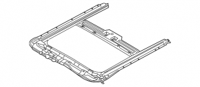 Hatch mechanism frame Kia Forte 4d 14-18