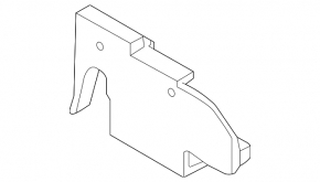 Left trunk floor bracket for Audi Q3 83A 19-25 black