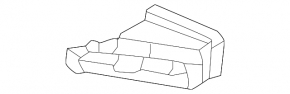 Left-hand black dash panel trim with air vent for Hyundai Tucson 2022-2026