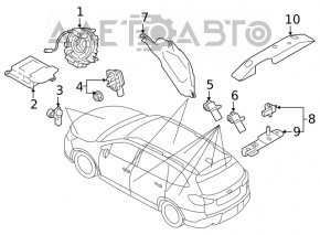 Module srs airbag computer airbags Subaru Forester 19-21 SK