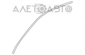 Upper front right door molding Mercedes W167 GLE 350 450 20-23 chrome with glass seal