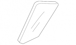 Rear right door glass Mazda3 03-09