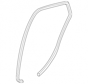 Door seal rear right Mazda3 03-08 HB
