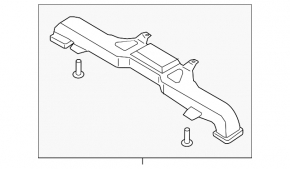Battery Cooling Duct Central Ford Fusion mk5 13-20 Hybrid