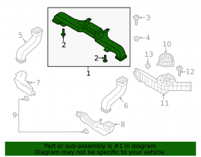 Battery Cooling Duct Central Ford Fusion mk5 13-20 Hybrid