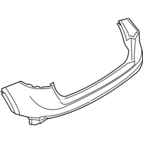 Bare rear bumper Lincoln Nautilus 19-23 for parking sensors