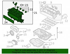 Intake manifold VW Jetta 11-18 USA 1.4T