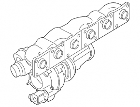 Turbocharger assembly with manifold BMW 1 E82 08-13 N55